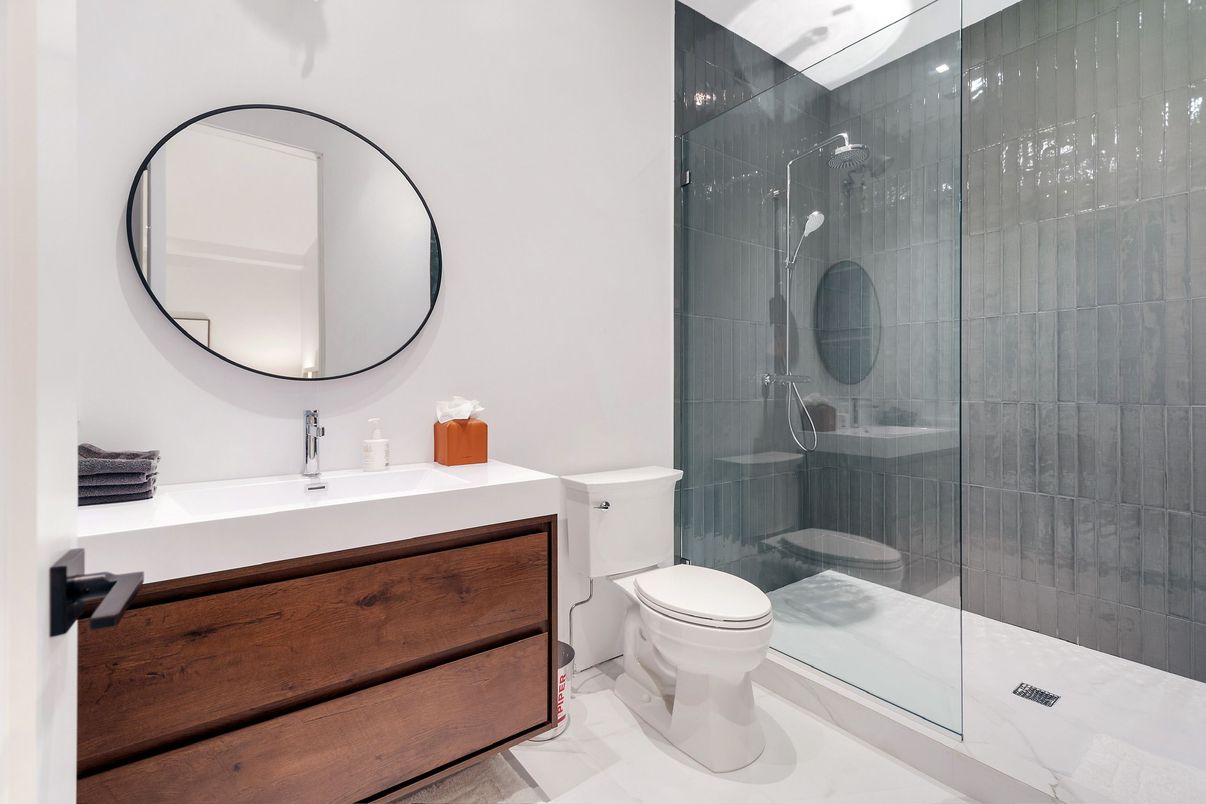 Bathroom, Glass Shower, Interior