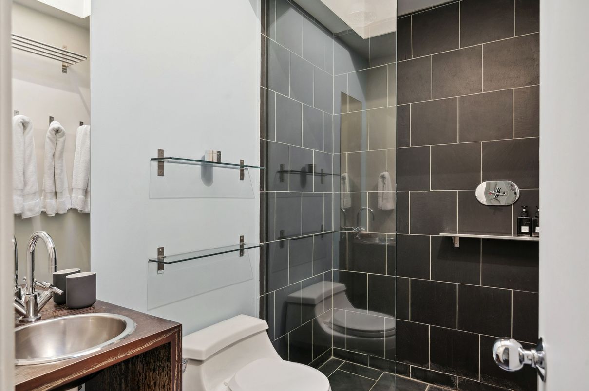 Bathroom, Glass Shower, Interior