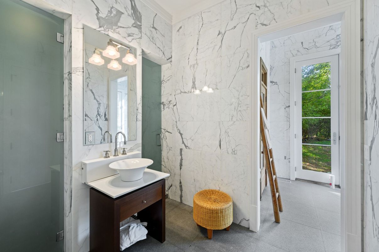 Bathroom, Interior, Marble Walls
