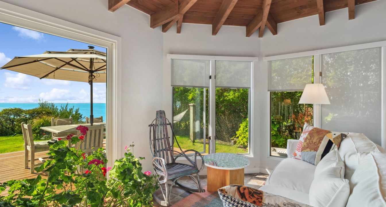 Interior, Sun Room, Water, Wooden Beams, Wooden Ceilings