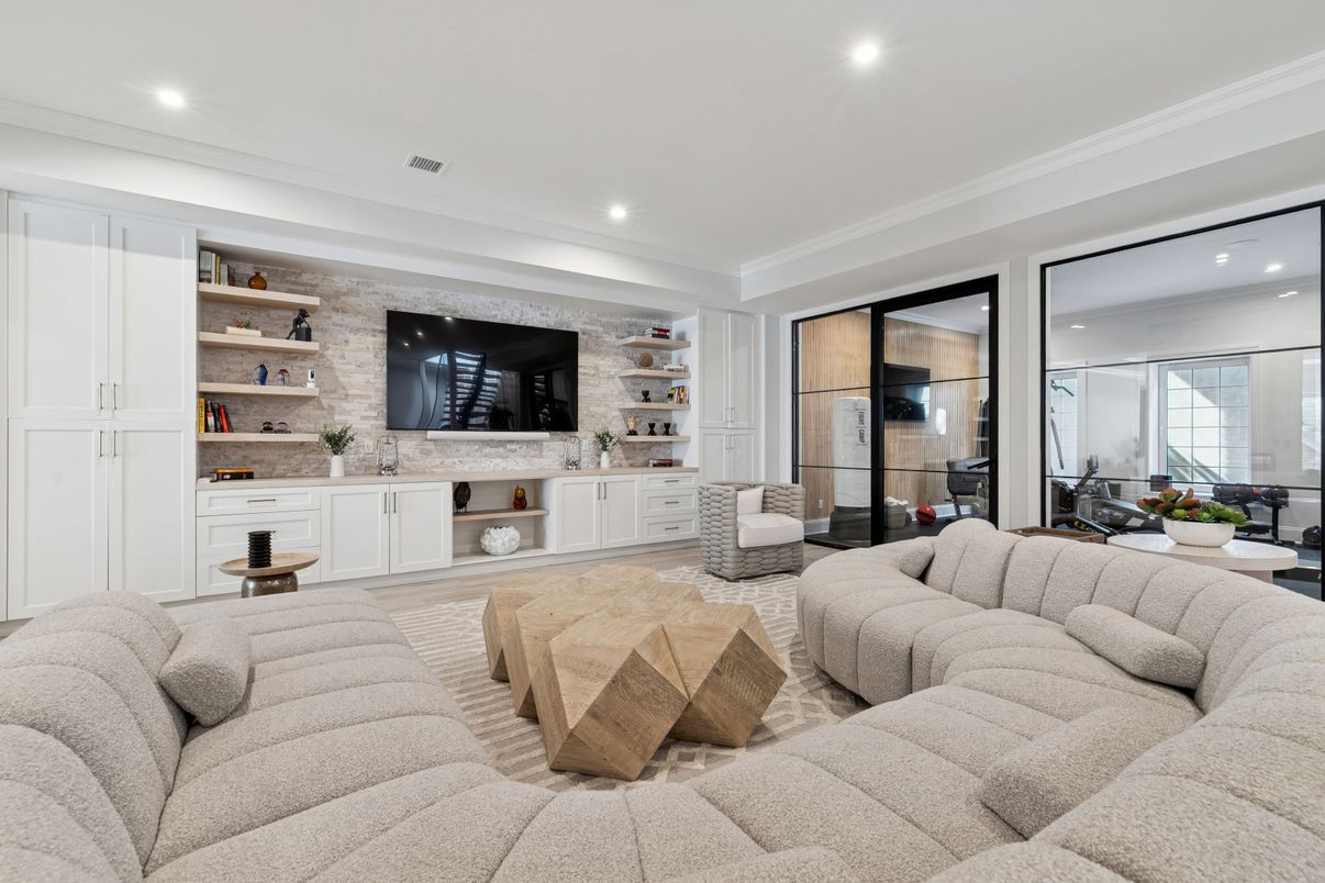 Interior, Living room, Recessed Lighting