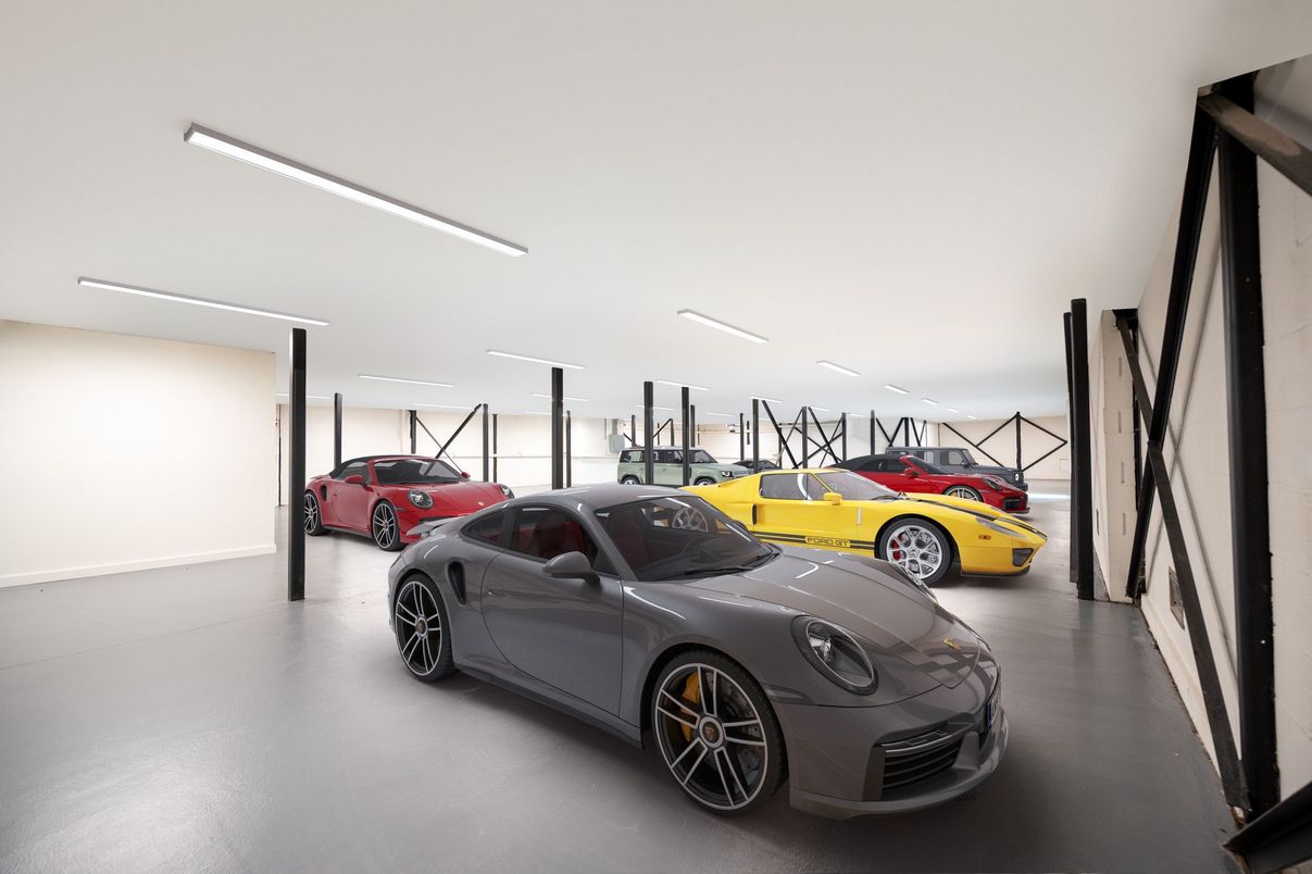 Garage, Interior, Recessed Lighting