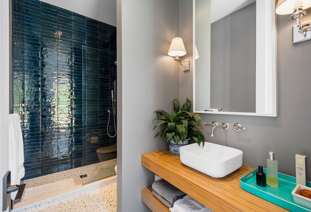 Bathroom, Glass Shower, Interior