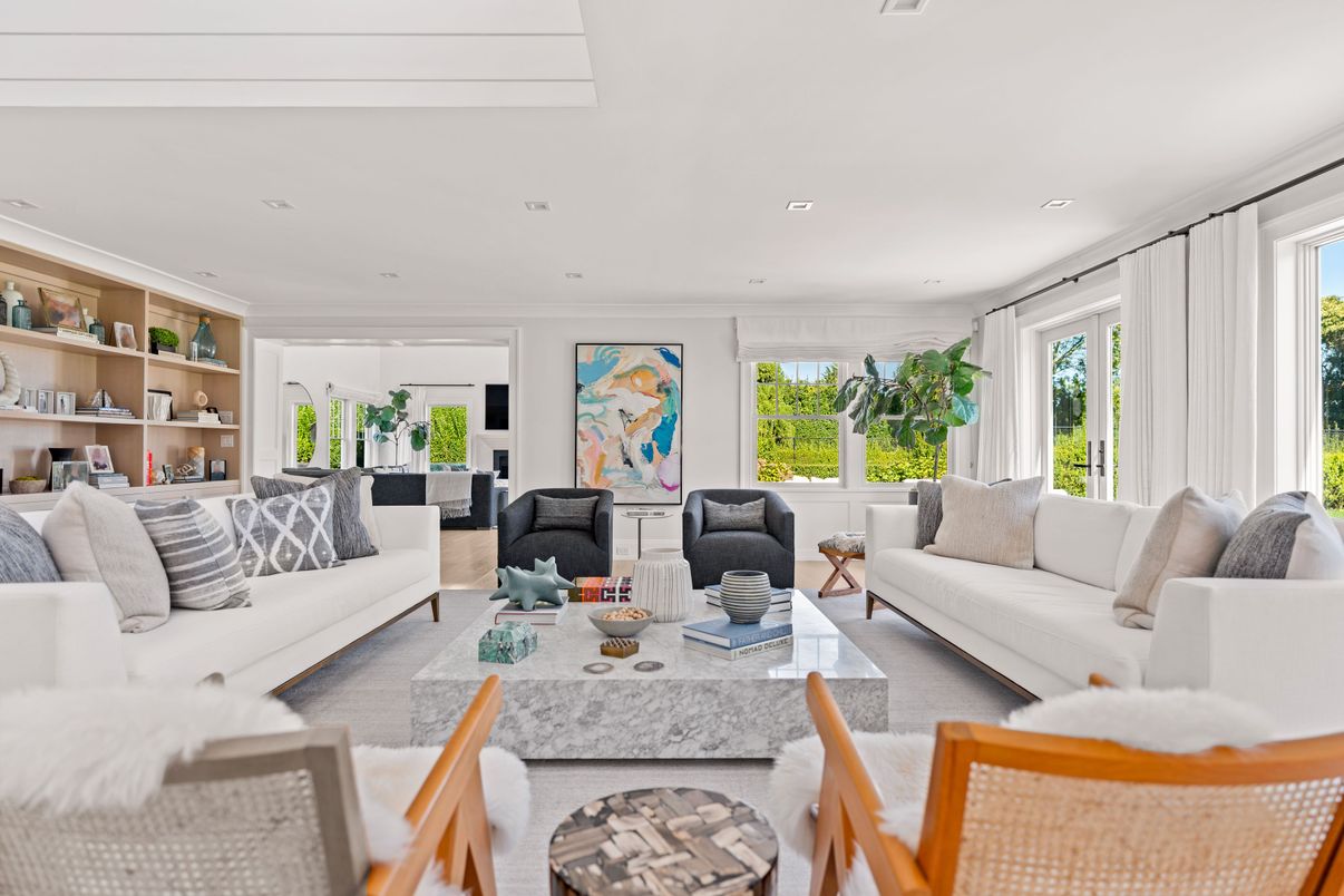 Interior, Living room, Recessed Lighting