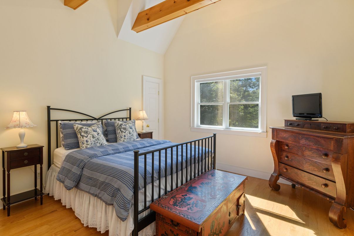 Bedroom, Interior, Wooden Beams, Wood Texture Flooring