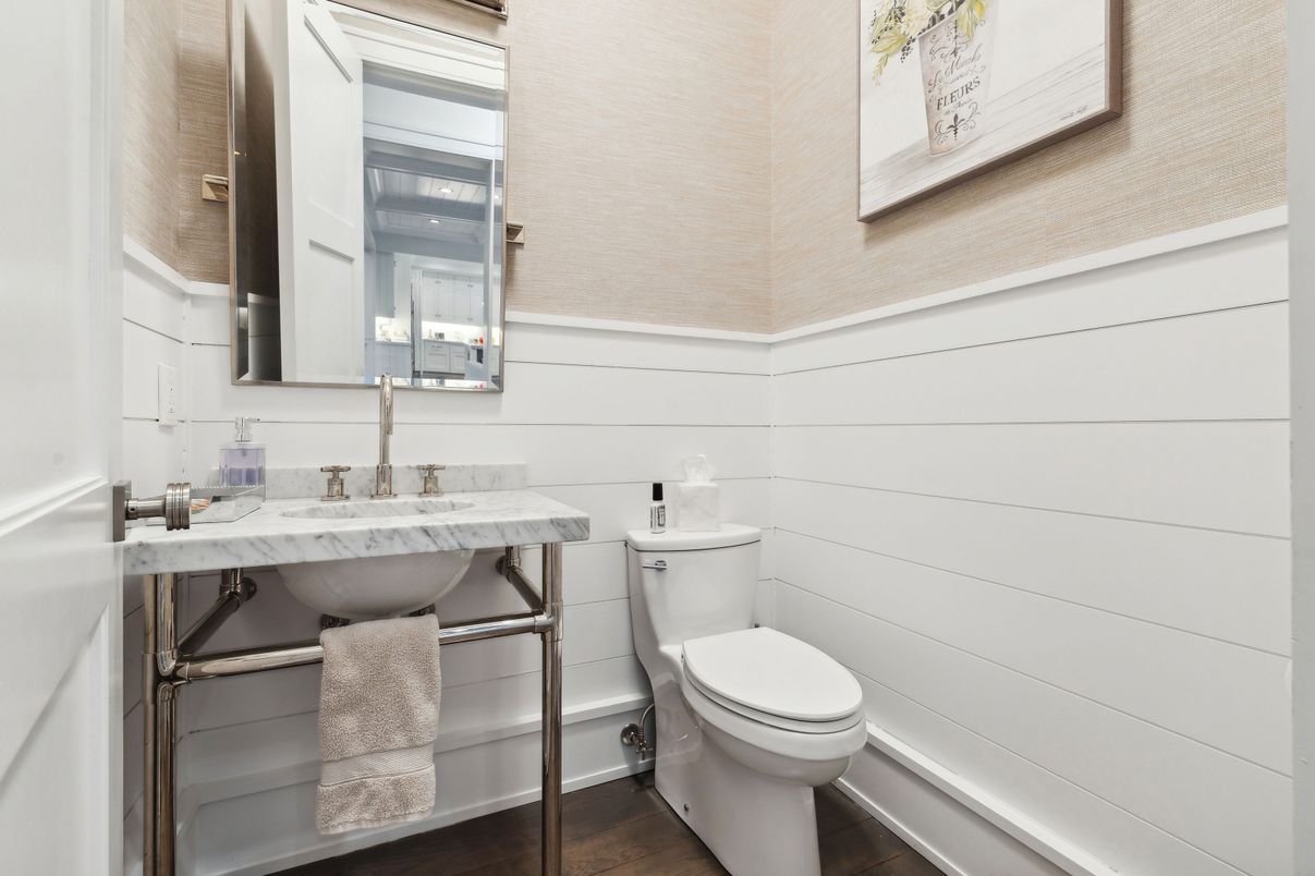 Bathroom, Interior, Wood Texture Flooring