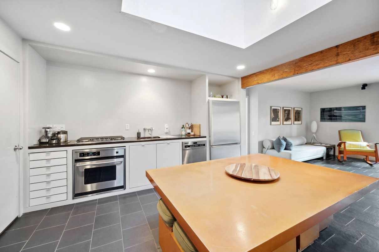 Interior, Kitchen, Living room, Recessed Lighting, Stainless Steel Appliances