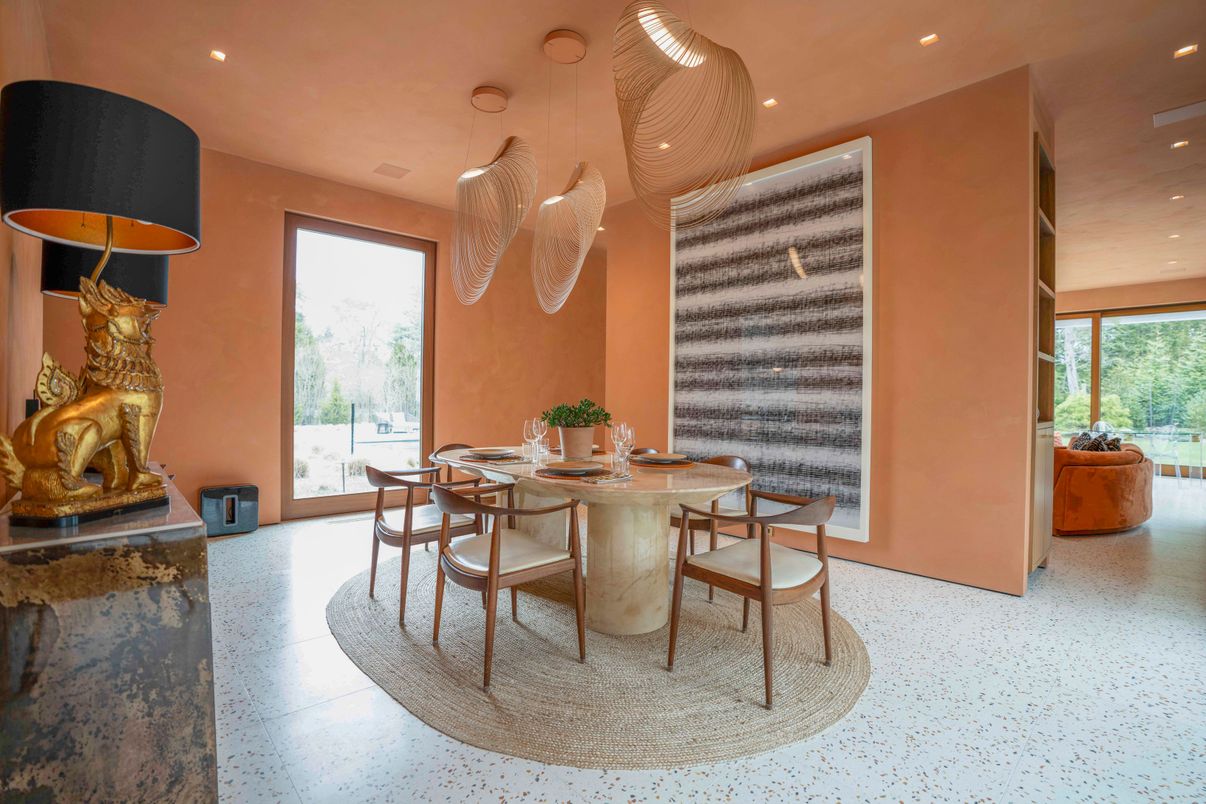 Dining room, Interior, Pendant Lights, Recessed Lighting