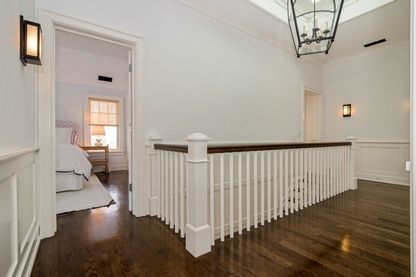 Bedroom, Chandelier, Interior, Pendant Lights, Wood Texture Flooring