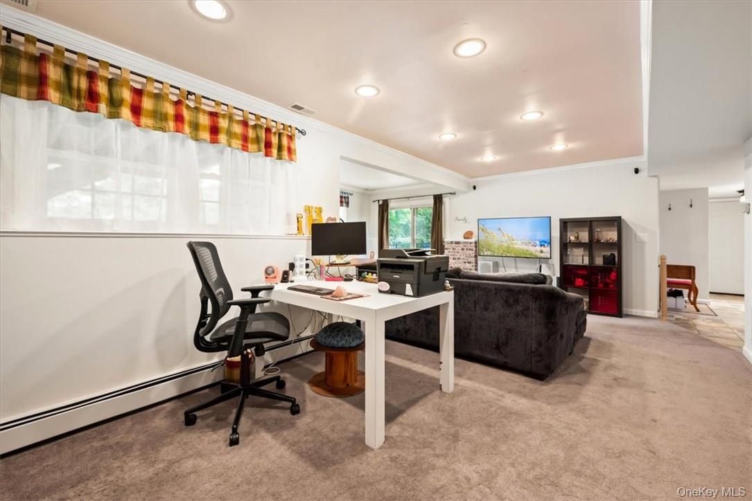 Home Office, Interior, Recessed Lighting