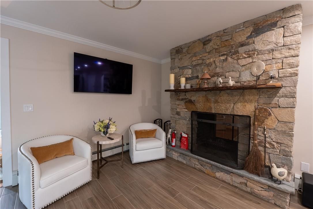 Fireplace, Interior, Stone Walls, Wood Texture Flooring