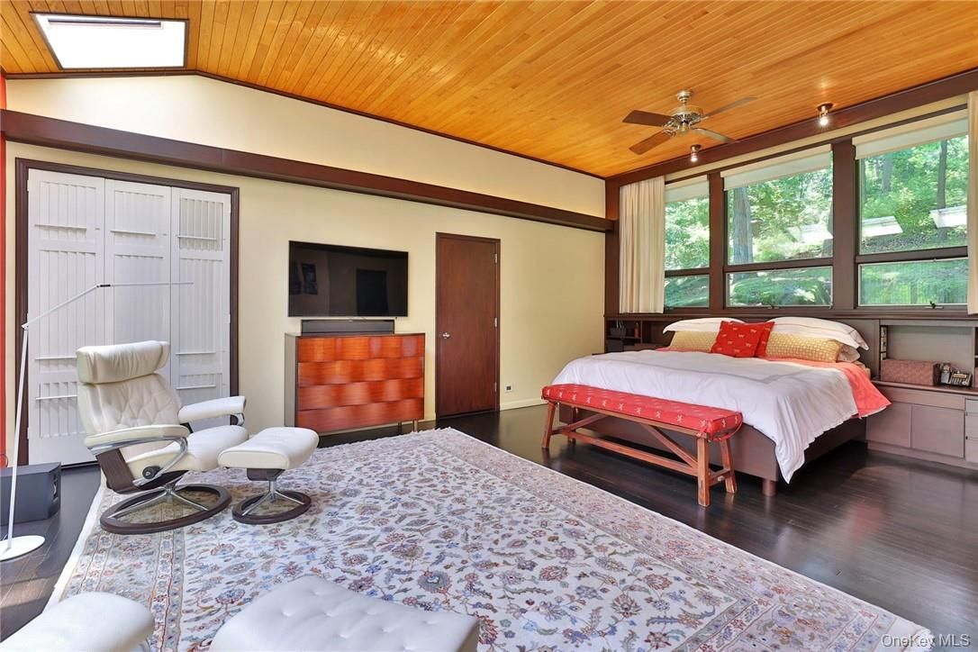 Bedroom, Interior, Wooden Ceilings, Wood Texture Flooring