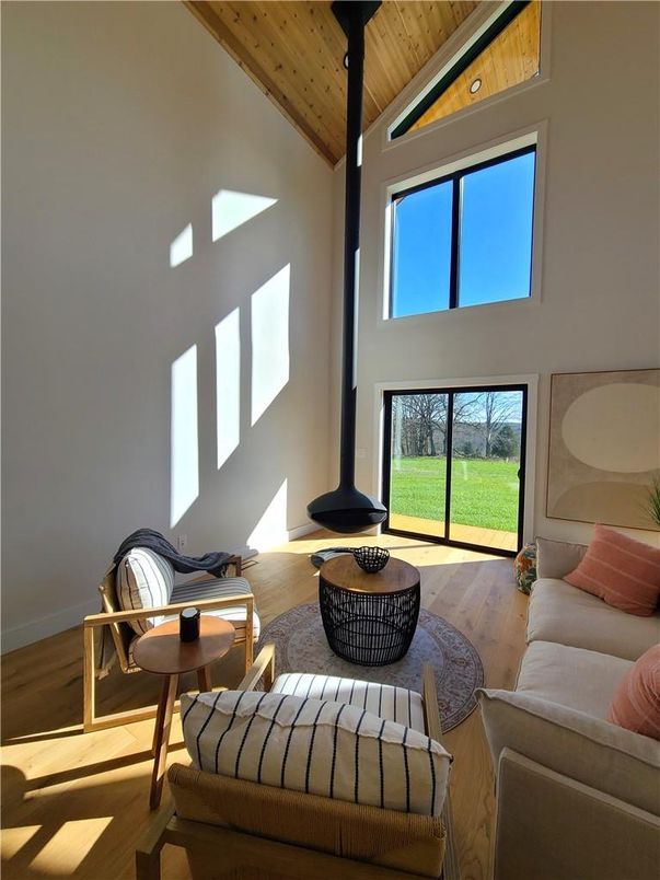 Interior, Living room, Wooden Ceilings, Wood Texture Flooring