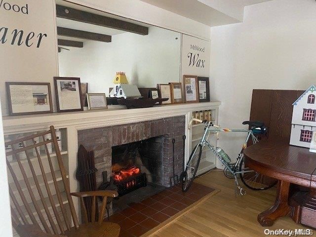Fireplace, Interior, Wooden Beams, Wood Texture Flooring