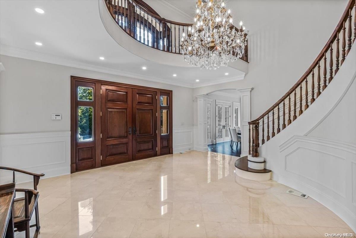 Chandelier, Interior, Recessed Lighting