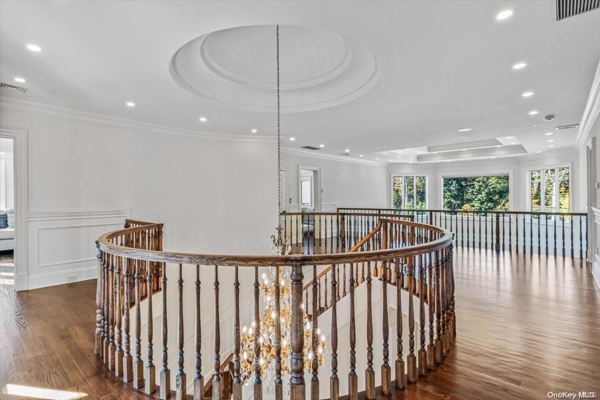 Chandelier, Interior, Recessed Lighting, Wood Texture Flooring