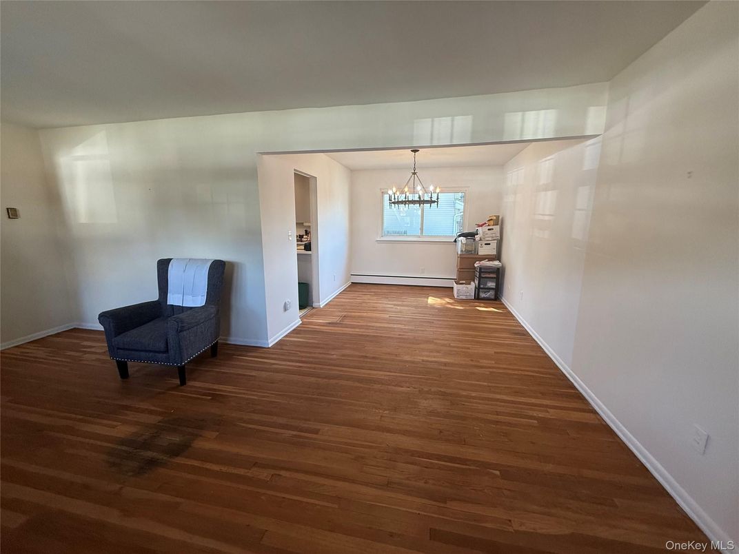Chandelier, Empty room, Interior, Wood Texture Flooring