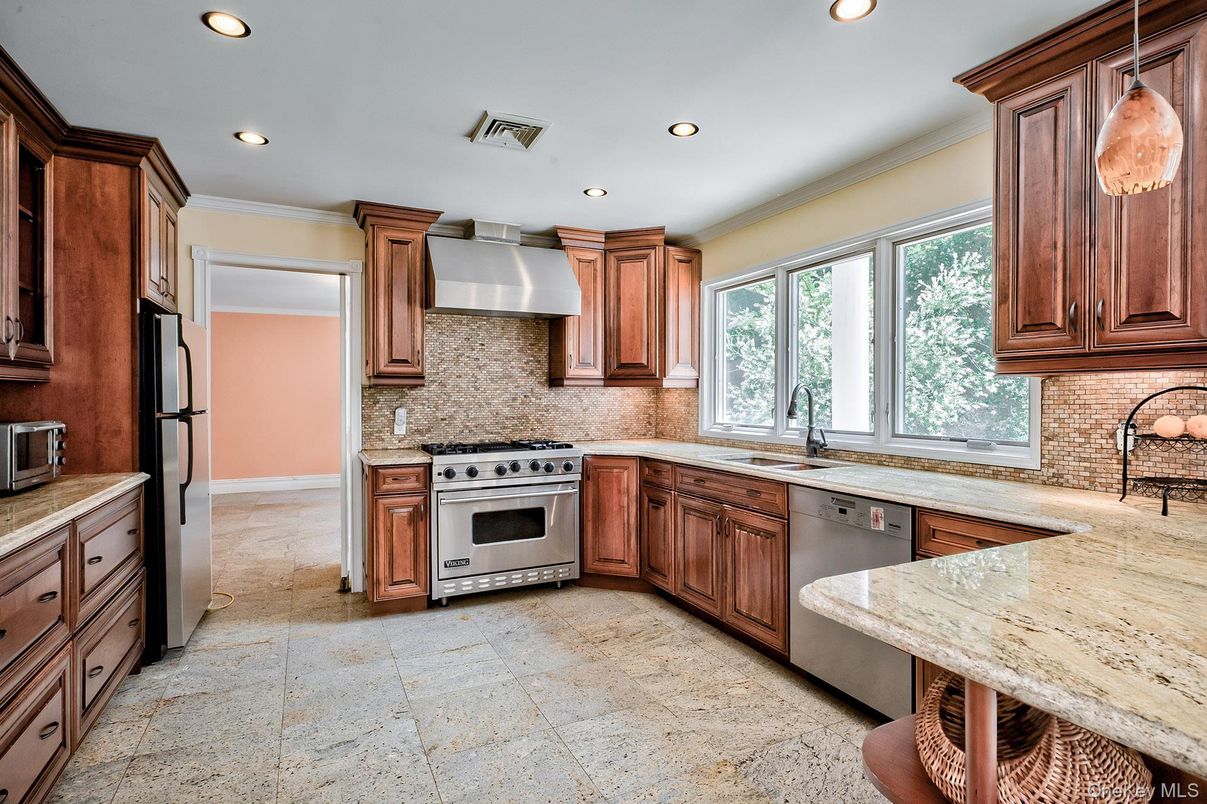 Interior, Kitchen, Recessed Lighting, Stainless Steel Appliances