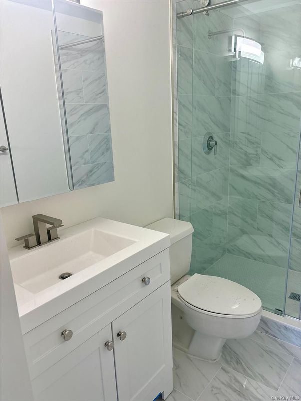 Bathroom, Glass Shower, Interior, Marble, Marble Walls