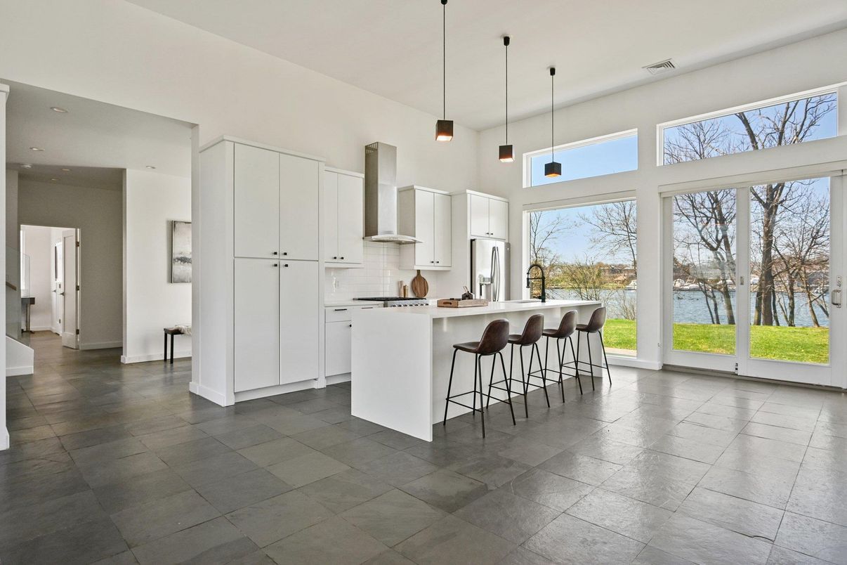 Interior, Kitchen, Pendant Lights, Recessed Lighting, Water