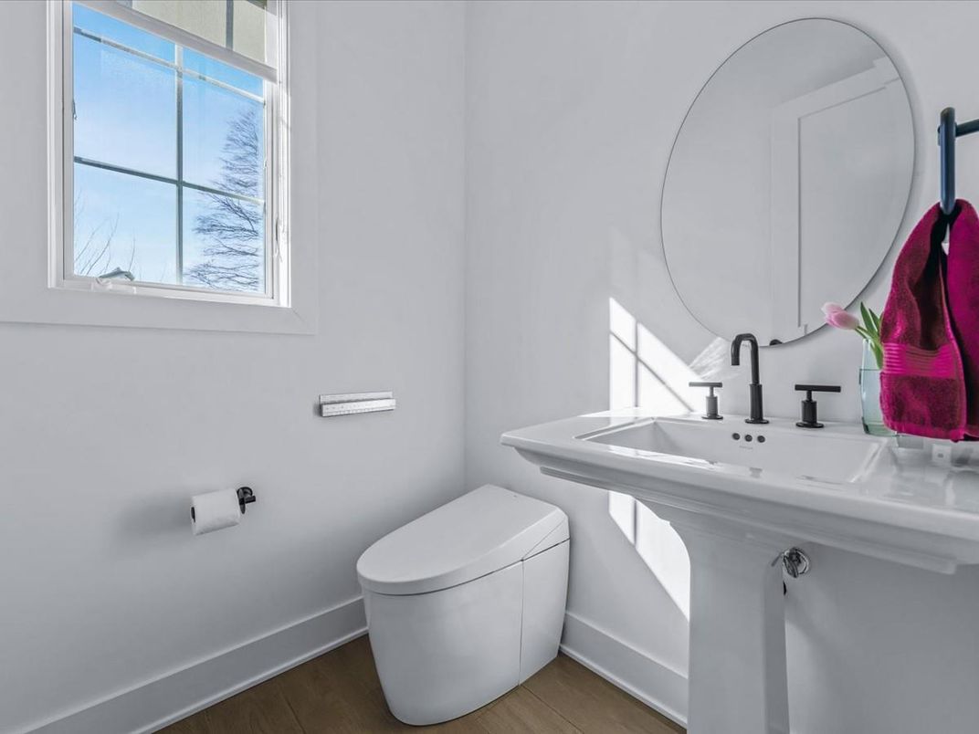 Bathroom, Interior, Wood Texture Flooring
