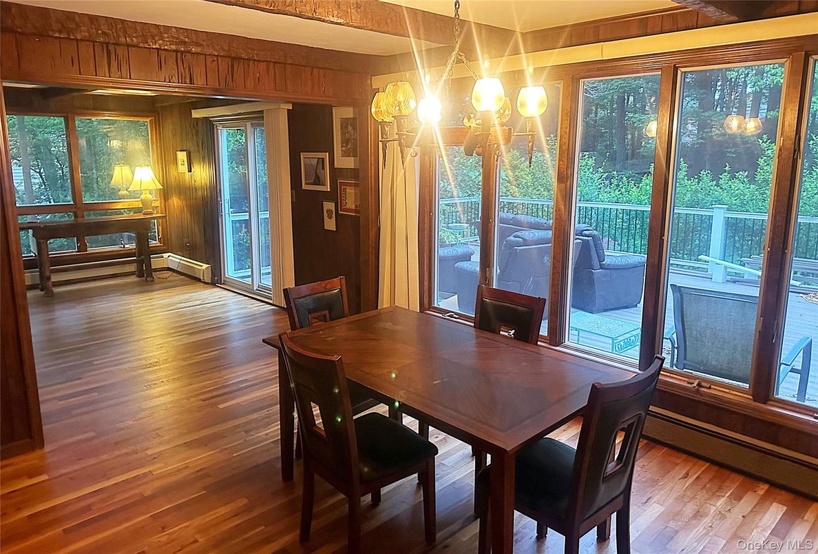Chandelier, Dining room, Interior, Pendant Lights, Wood Texture Flooring
