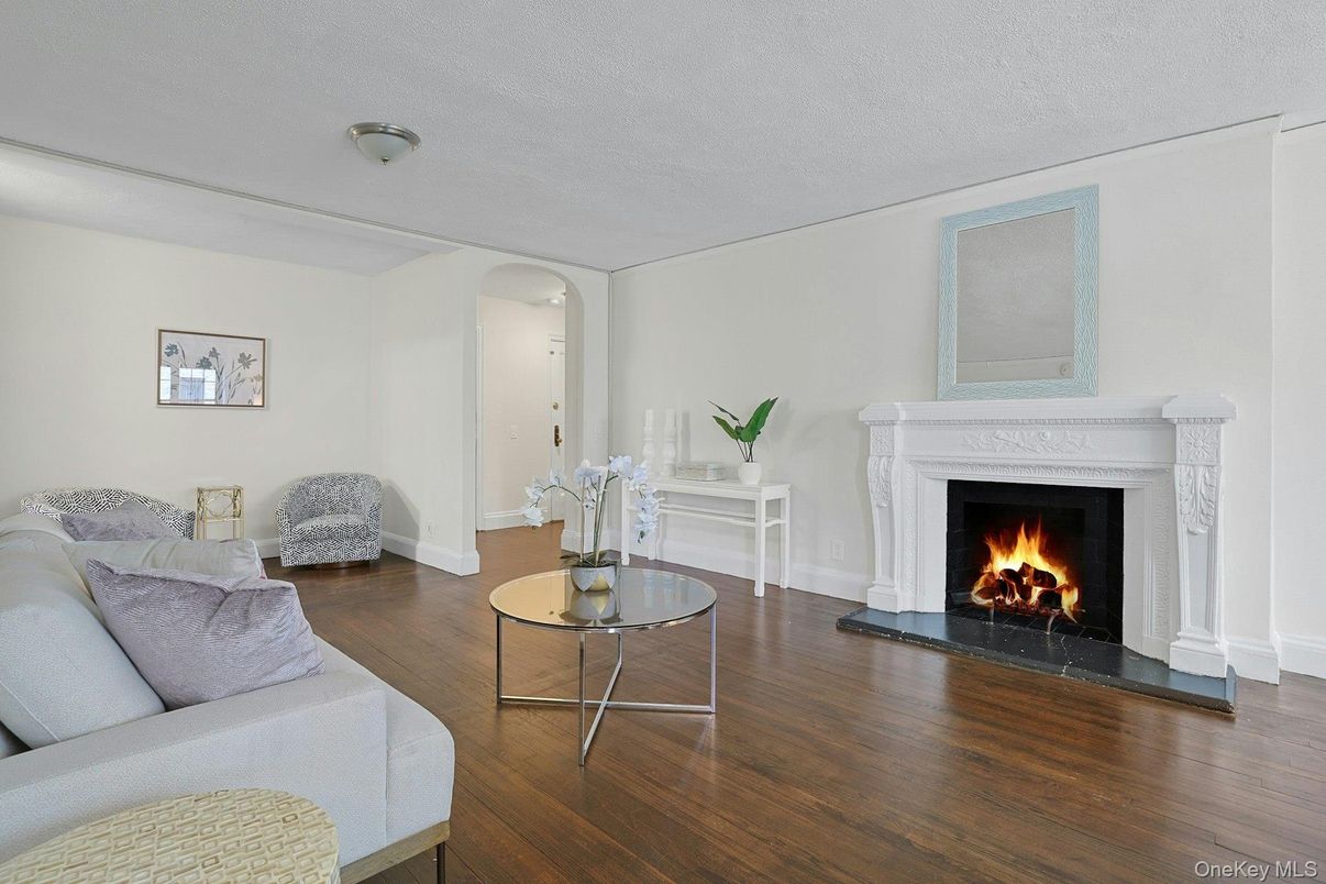 Fireplace, Interior, Wood Texture Flooring