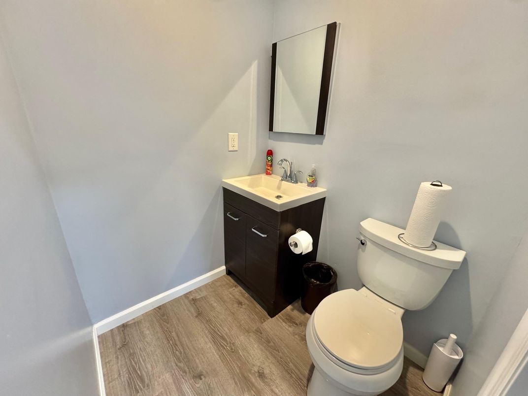 Bathroom, Interior, Wood Texture Flooring