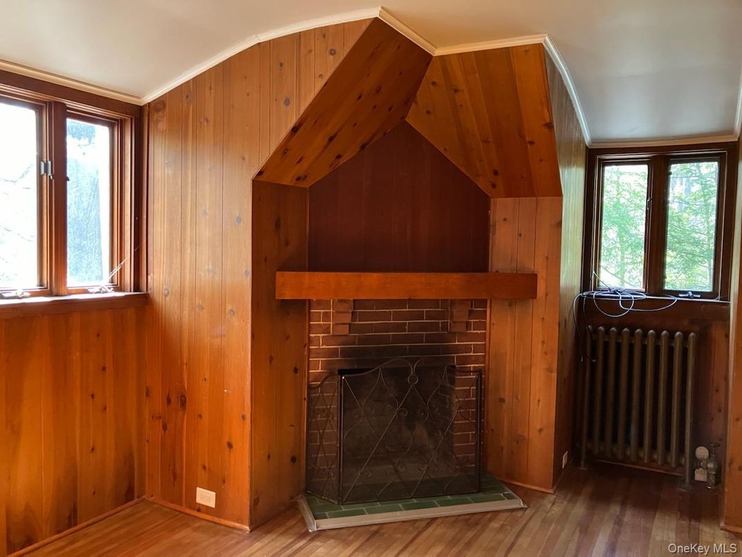 Fireplace, Interior, Wood Texture Flooring, Wooden Walls