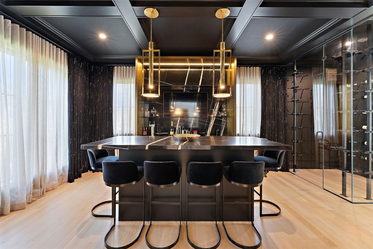 Interior, Pendant Lights, Recessed Lighting, Wood Texture Flooring