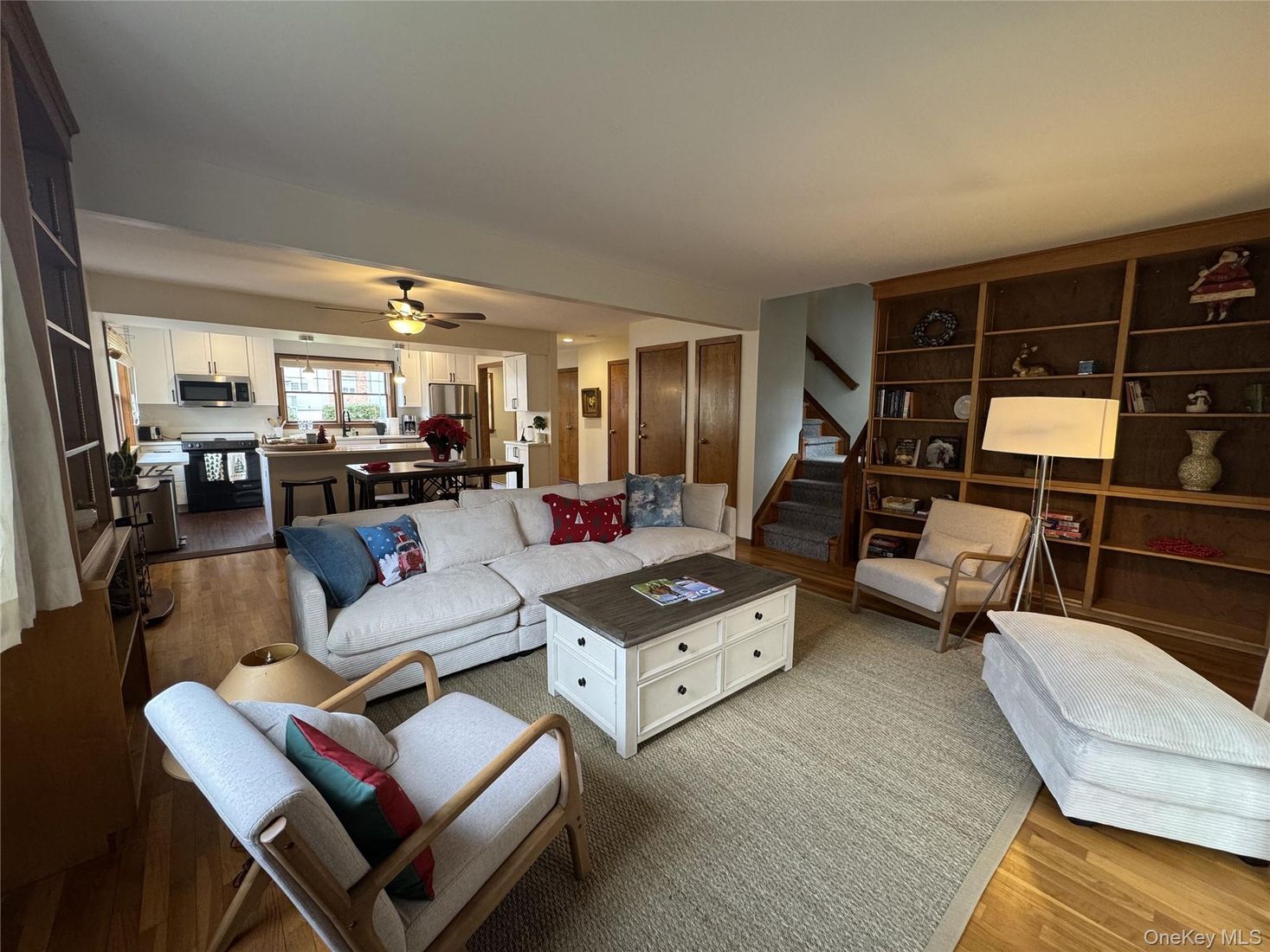 Interior, Kitchen, Living room, Wood Texture Flooring