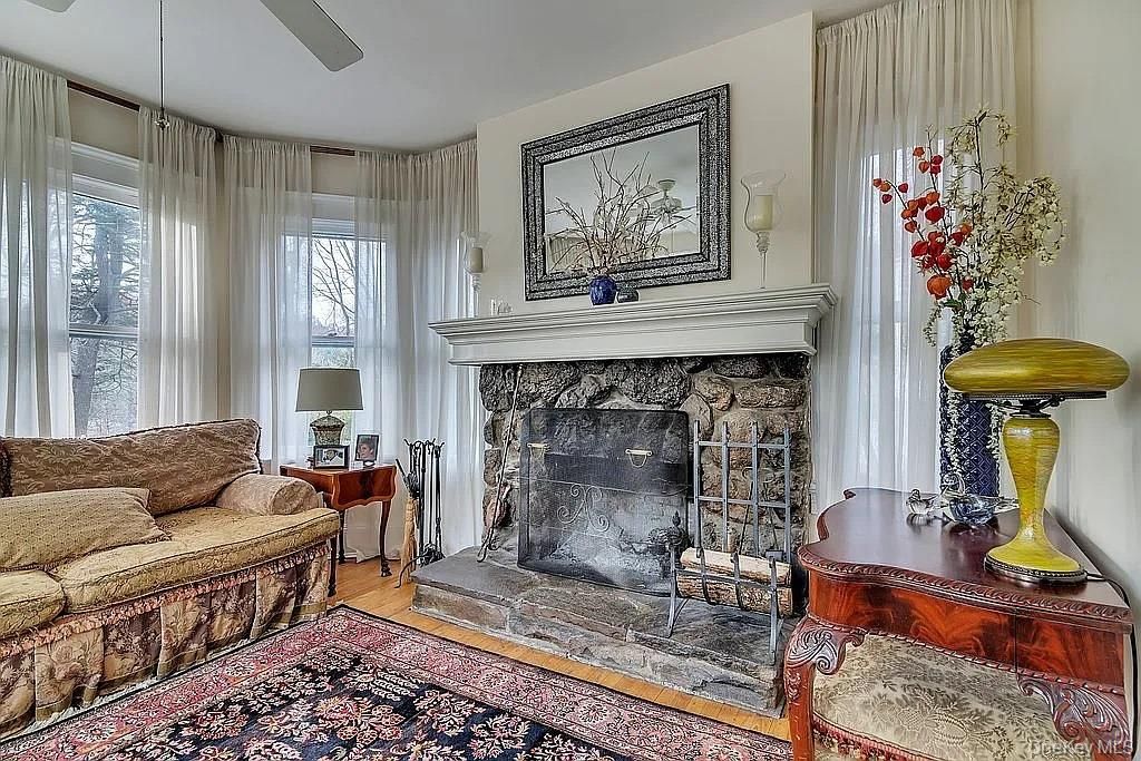 Fireplace, Interior, Wood Texture Flooring