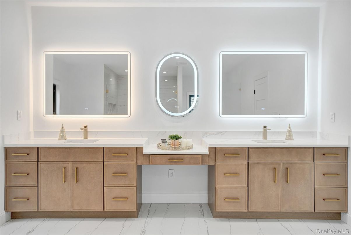 Bathroom, Dual Sink Vanities, Interior, Marble