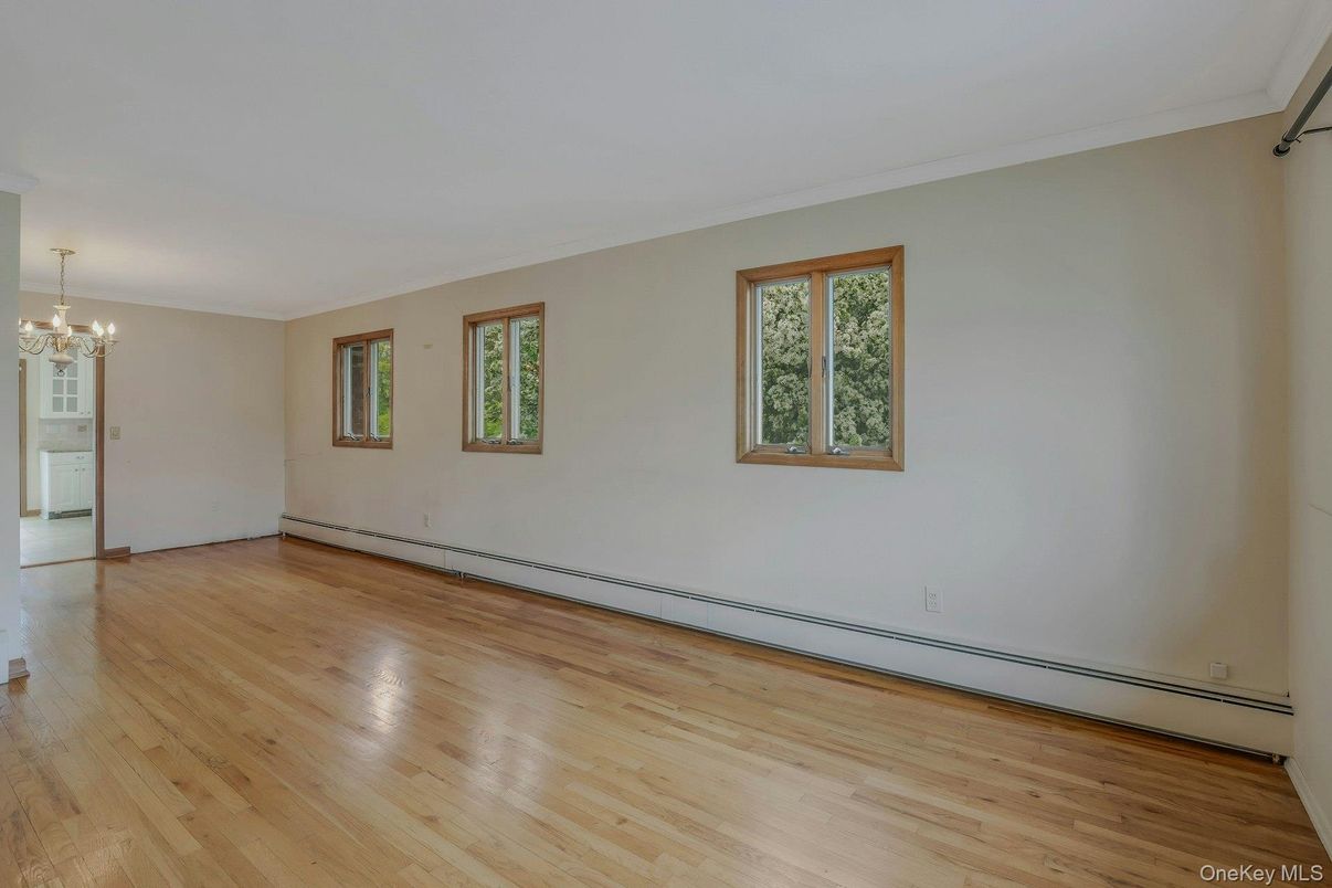 Chandelier, Empty room, Interior, Wood Texture Flooring