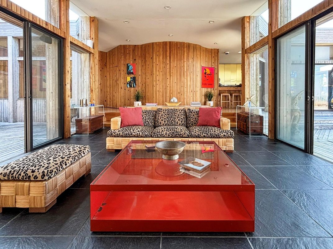 Interior, Living room, Recessed Lighting, Wooden Walls