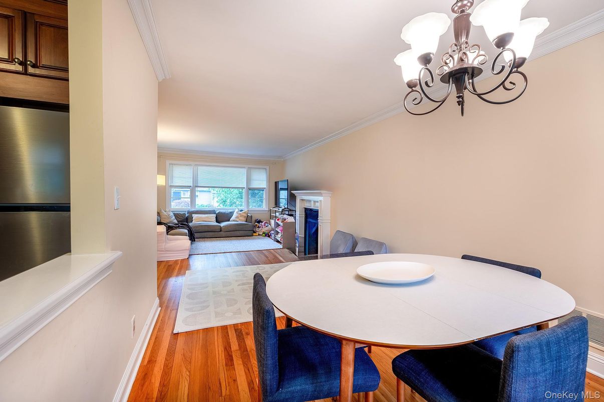 Chandelier, Dining room, Fireplace, Interior, Living room, Wood Texture Flooring