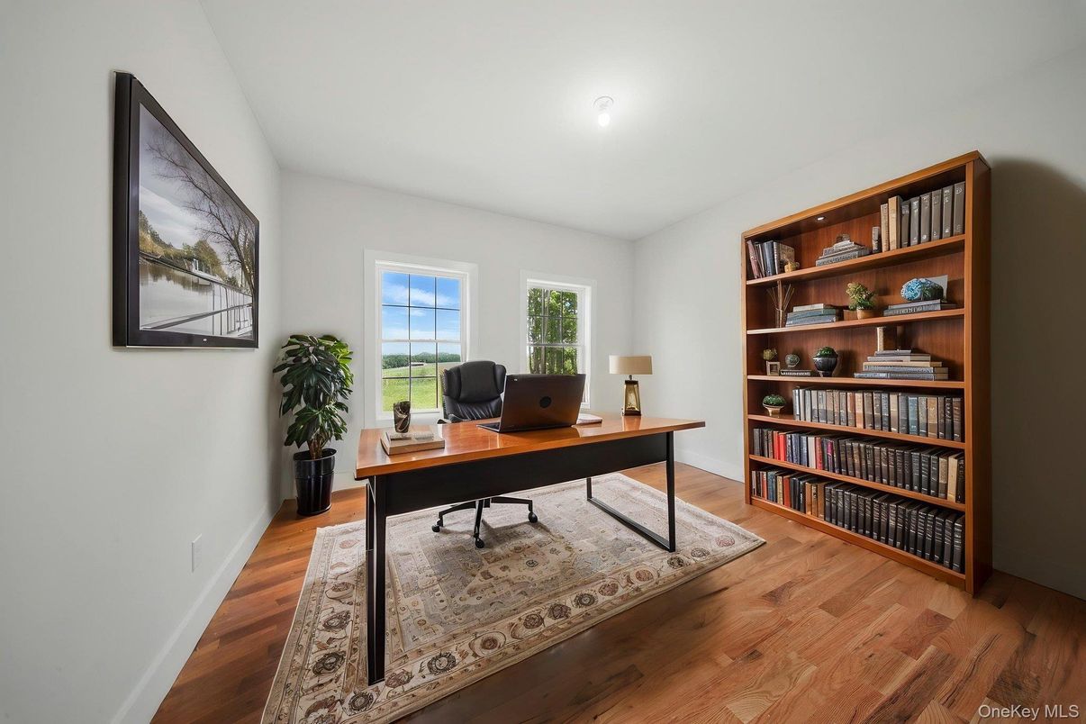 Home Office, Interior, Wood Texture Flooring