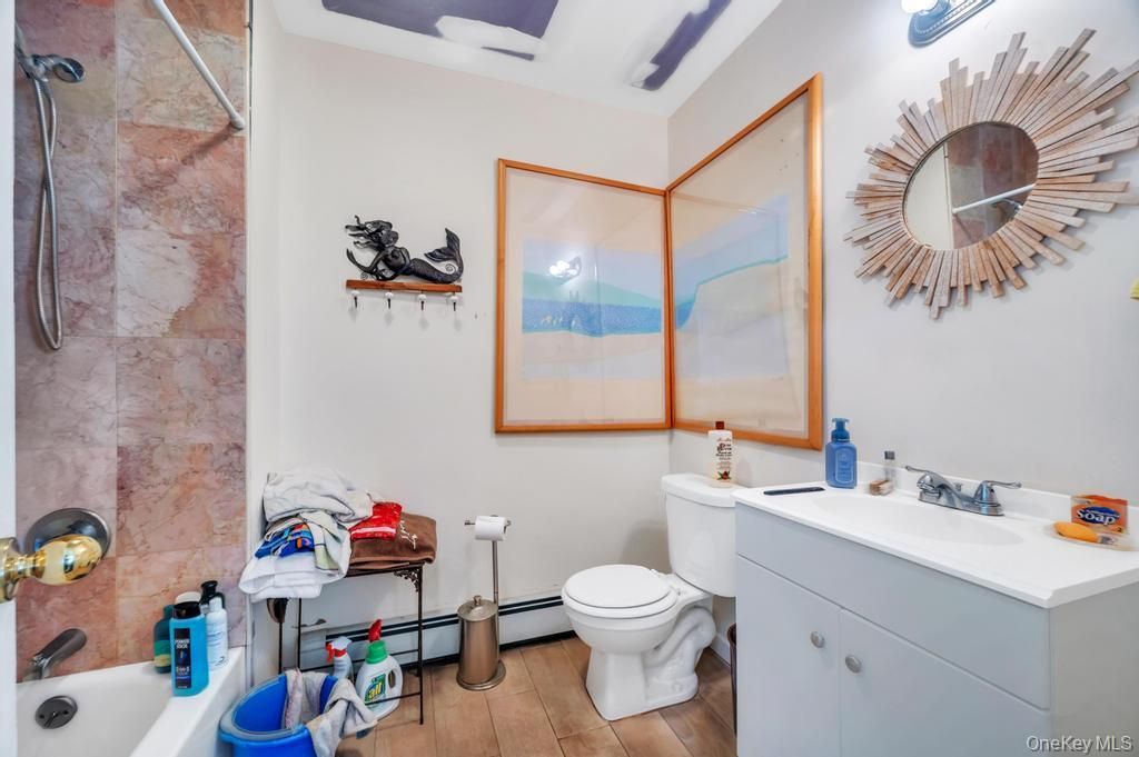 Bathroom, Interior, Wood Texture Flooring