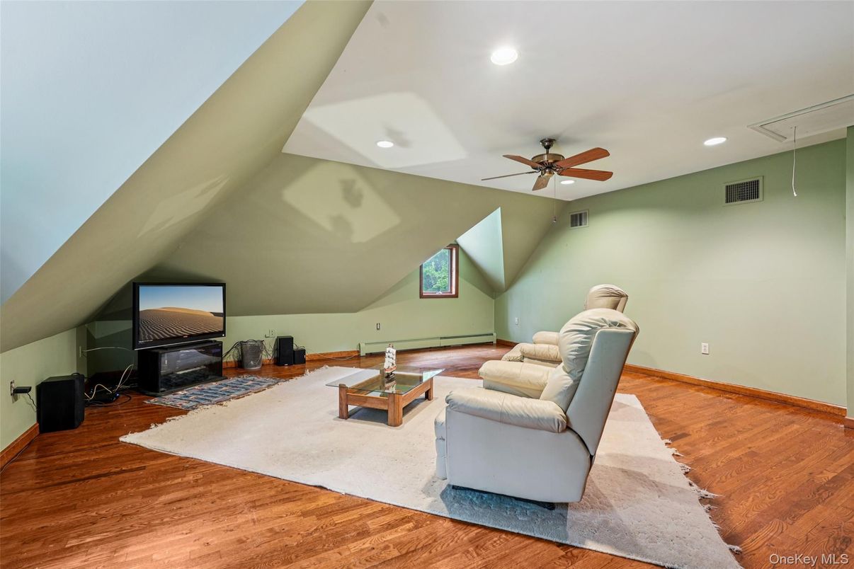 Fireplace, Interior, Recessed Lighting, Wood Texture Flooring