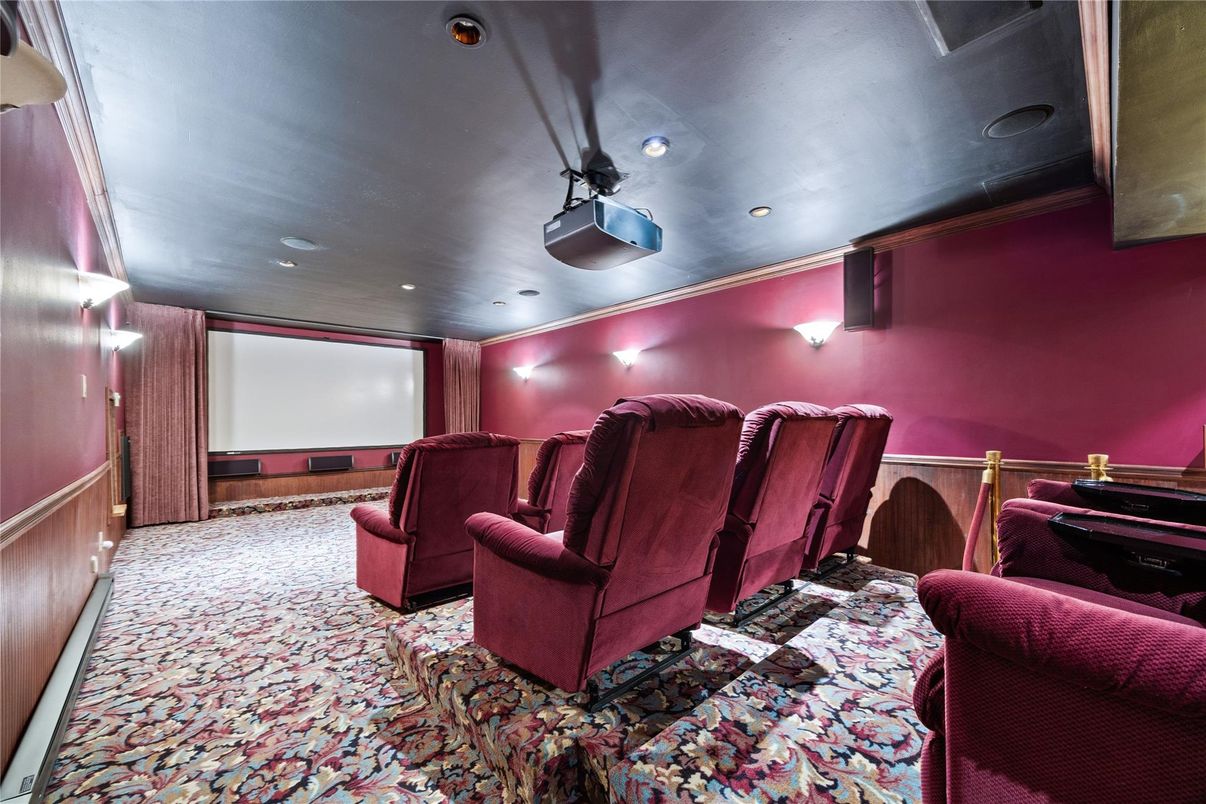 Home Theatre Room, Interior, Projection Screen, Recessed Lighting, Theatre Room