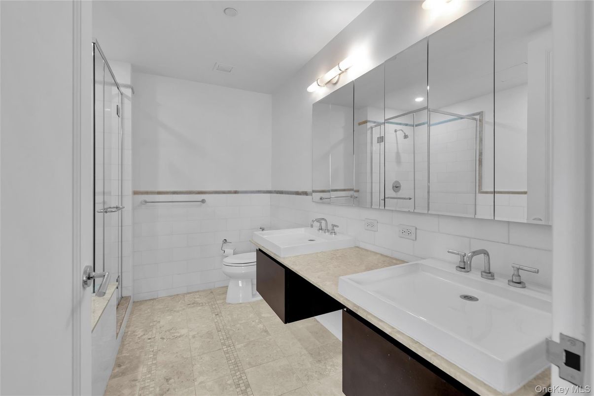 Bathroom, Dual Sink Vanities, Glass Shower, Interior