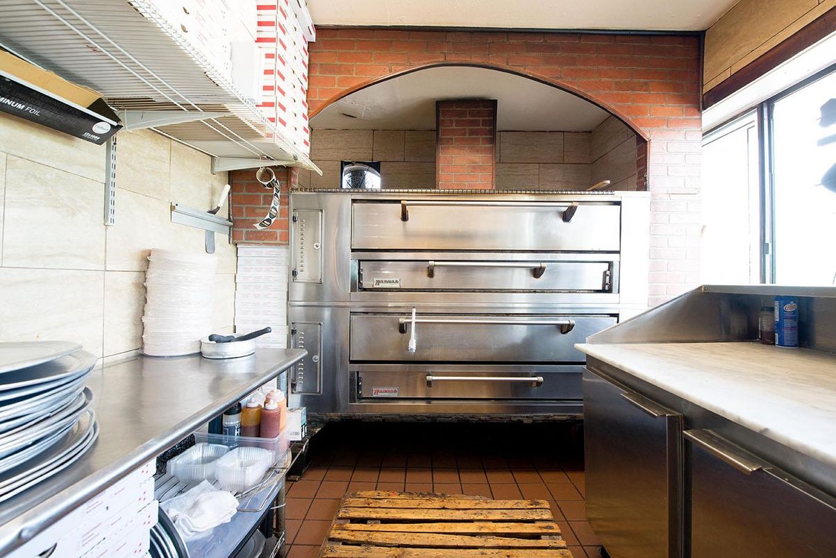 Interior, Kitchen, Stainless Steel Appliances, Stone Walls