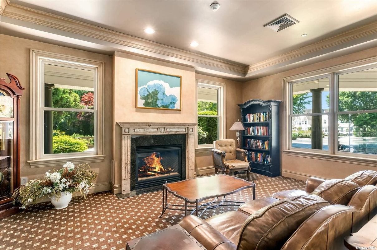 Fireplace, Interior, Living room, Recessed Lighting