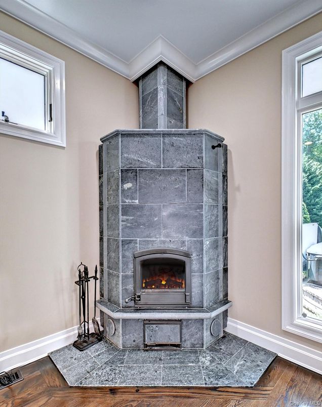 Fireplace, Interior, Wood Texture Flooring