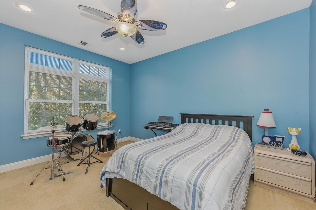 Bedroom, Interior, Recessed Lighting