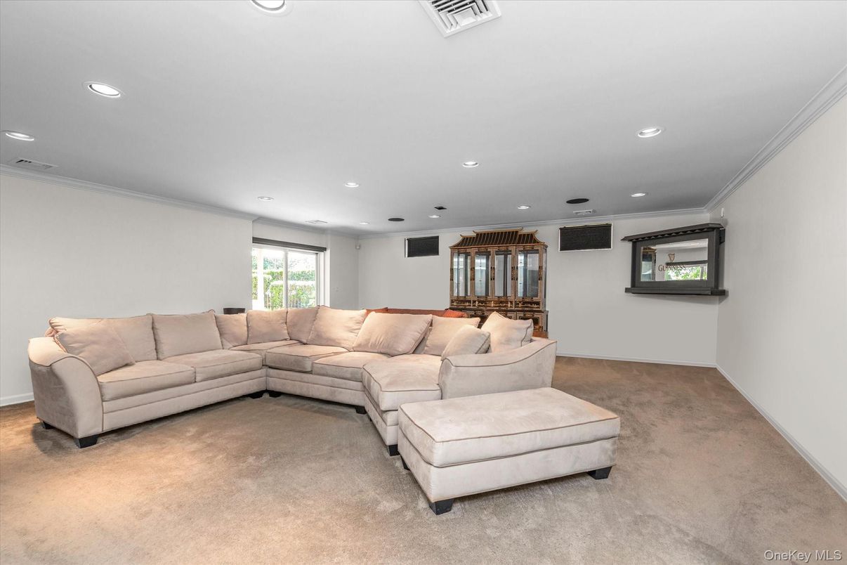 Interior, Living room, Recessed Lighting