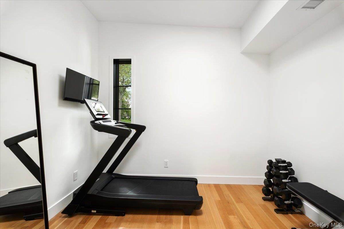 Fitness Equipment, Interior, Wood Texture Flooring