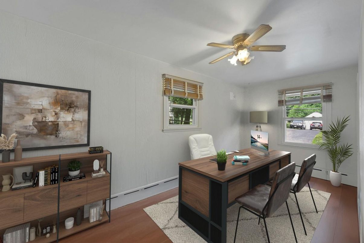 Home Office, Interior, Wood Texture Flooring