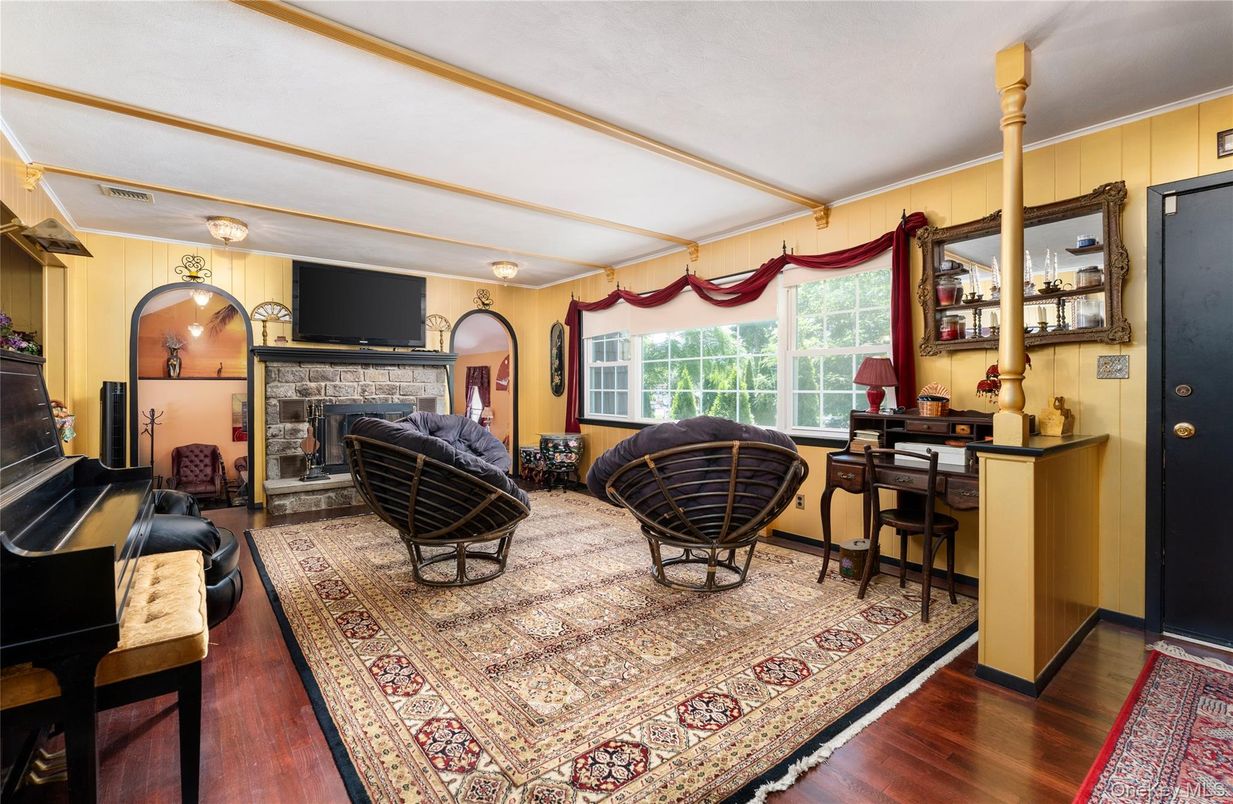 Fireplace, Interior, Wood Texture Flooring