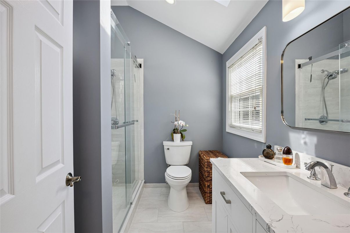 Bathroom, Dual Sink Vanities, Glass Shower, Interior